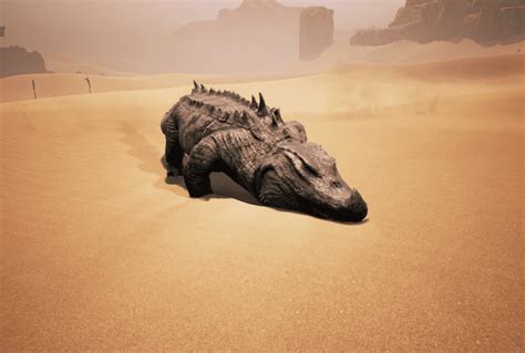 conan exiles crocodile pet.